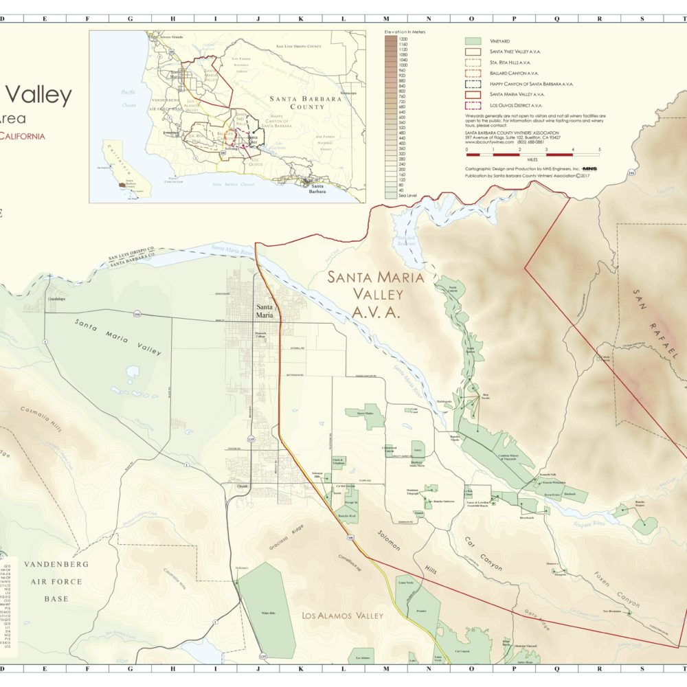 Santa Ynez Valley AVA Map - Santa Barbara County Vintners