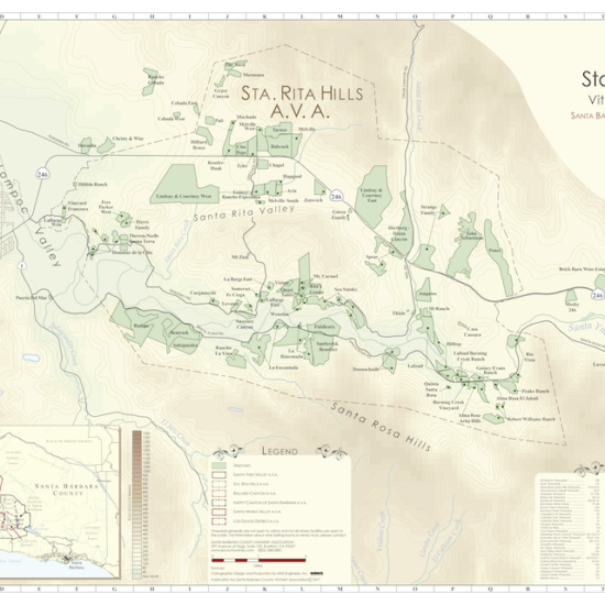 Santa Ynez Valley AVA Map - Santa Barbara County Vintners